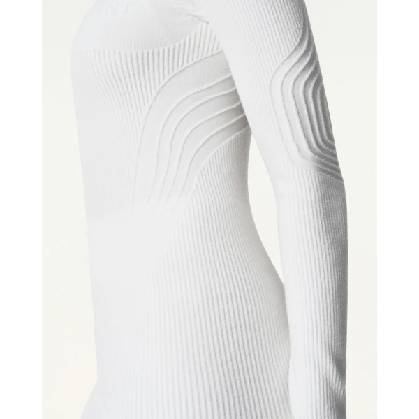 Perfect Moment Chalet Base Layer Top in Snow White, view 5 | Long Sleeve | Luxury Shoes 