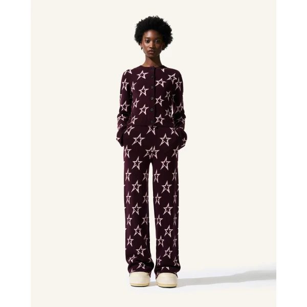 Perfect Moment Chalet Merino Wool Cardigan in Burgundy 2189, view 5 | Cardigan | Luxury Shoes 