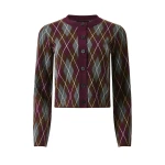 Perfect Moment Chalet Merino Wool Cardigan in Burgundy | Cardigan | Luxury Shoes 