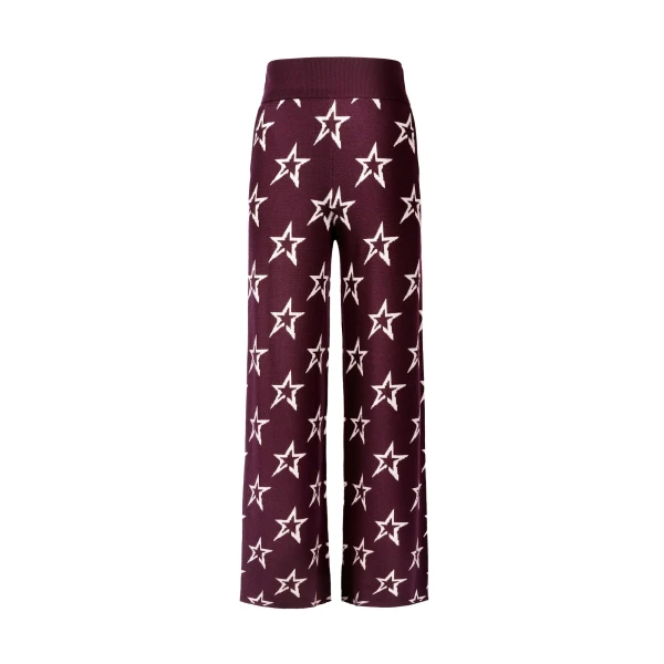 Perfect Moment Chalet Merino Wool Knitted Pant in Burgundy 2235 | Pants | Luxury Shoes 