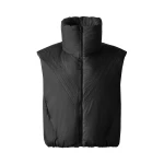 Perfect Moment Chevron Down Gilet in Black | Vests | Luxury Shoes 