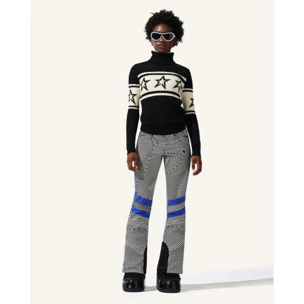 Perfect Moment Chopper Merino Wool Sweater in Black, view 2 | Sweaters | Luxury Shoes 