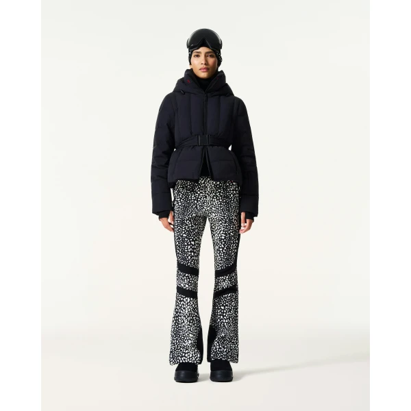 Perfect Moment Classic Waisted Down Ski Jacket in Black, view 2 | Jackets | Luxury Shoes 