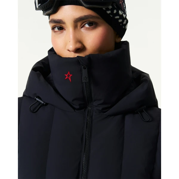 Perfect Moment Classic Waisted Down Ski Jacket in Black, view 5 | Jackets | Luxury Shoes 