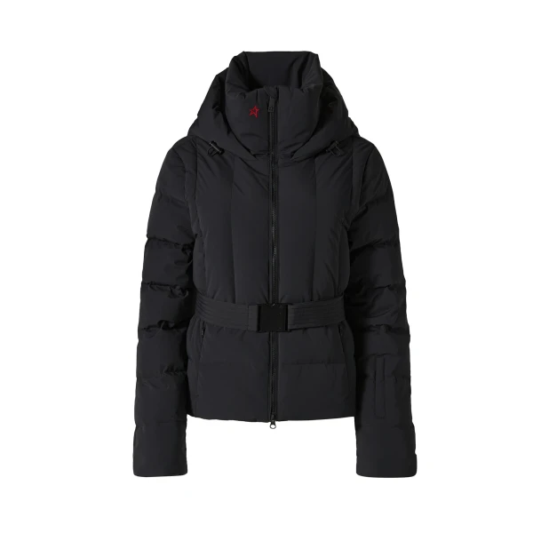 Perfect Moment Classic Waisted Down Ski Jacket in Black | Jackets | Luxury Shoes 