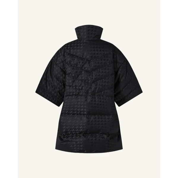 Perfect Moment Cosmo Cape Jacket in Black Houndstooth, view 6 | Jackets | Luxury Shoes 