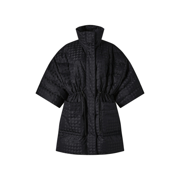 Perfect Moment Cosmo Cape Jacket in Black Houndstooth | Jackets | Luxury Shoes 