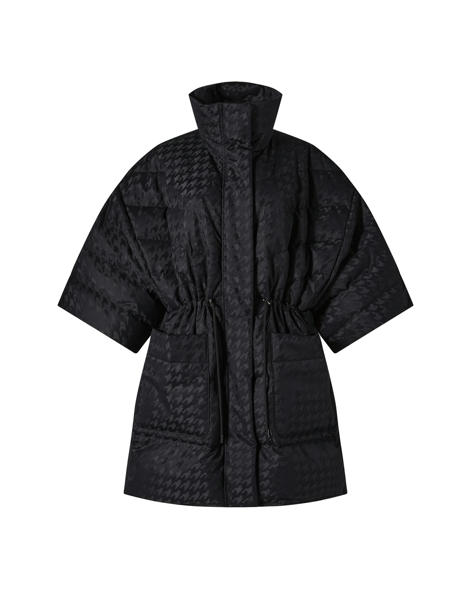 Perfect Moment Cosmo Cape Jacket in Black Houndstooth Perfect Moment Cosmo Cape Jacket in Black Houndstooth | Jackets | Luxury Shoes