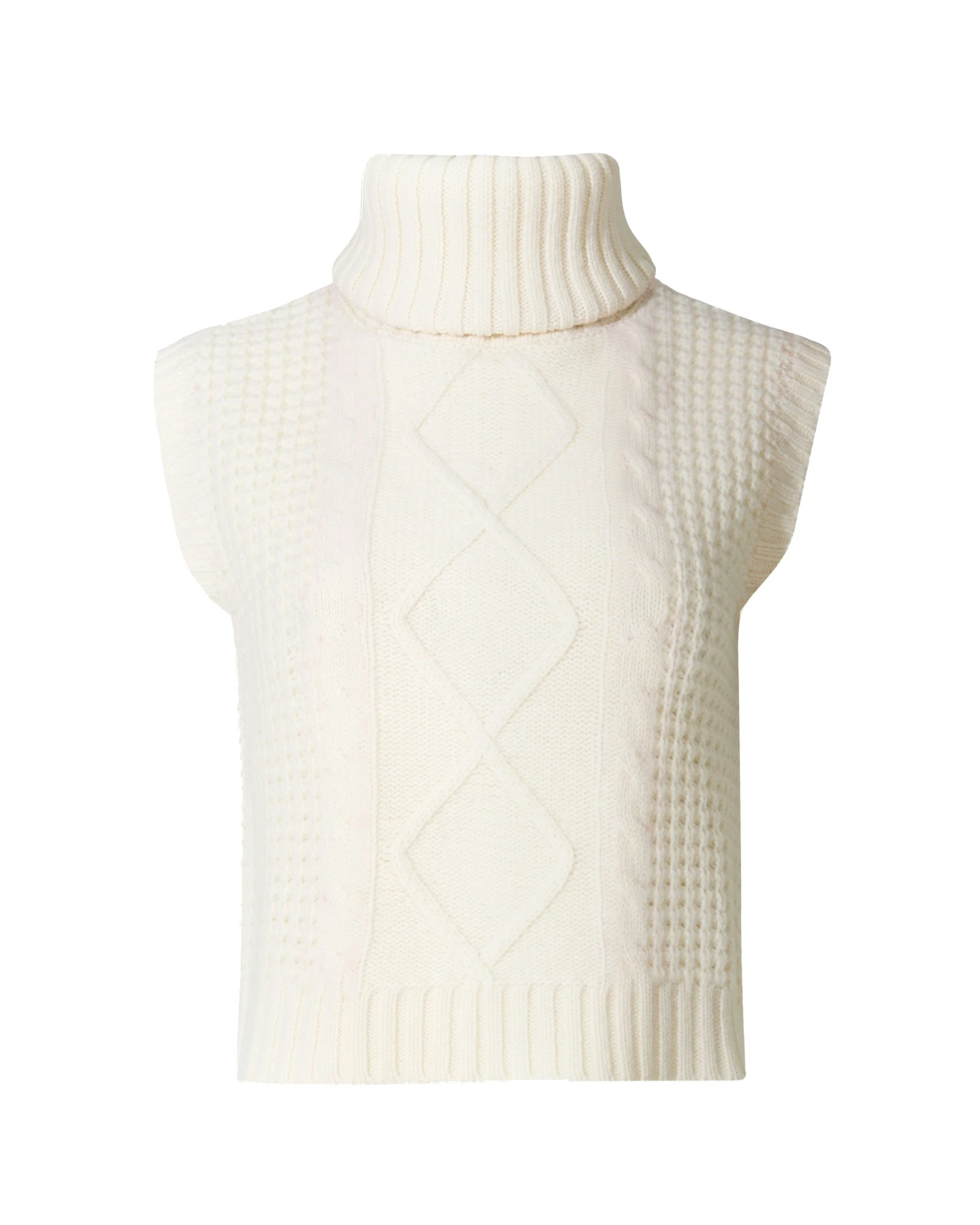 Perfect Moment Crystal Merino Wool Sleeveless Tank Sweater in Cream Perfect Moment Crystal Merino Wool Sleeveless Tank Sweater in Cream | Sweaters | Luxury Shoes