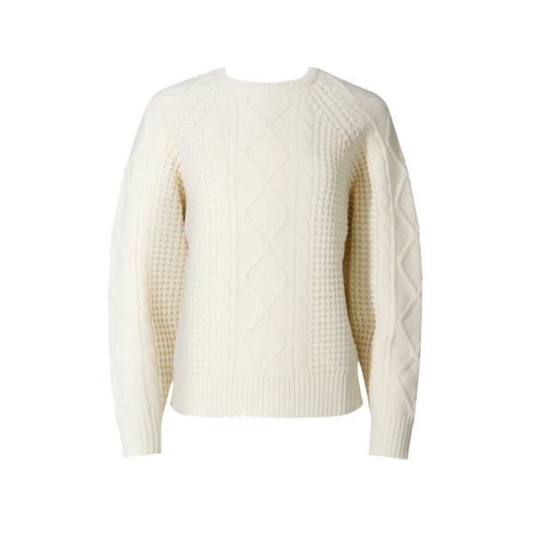 Perfect Moment Crystal Merino Wool Sweater in Cream | Sweaters | Luxury Shoes 