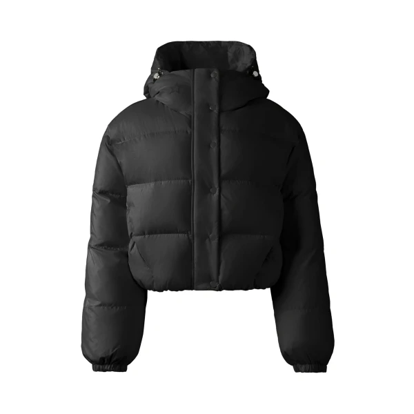 Perfect Moment Down Cropped Puffer Jacket in Black | Jackets | Luxury Shoes 