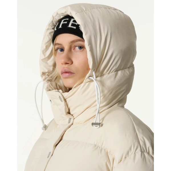 Perfect Moment Down Cropped Puffer Jacket in Snow White, view 6 | Jackets | Luxury Shoes 