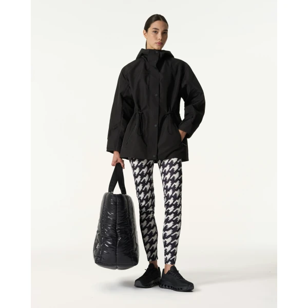 Perfect Moment Drawstring Windbreaker Jacket in Black, view 2 | Jackets | Luxury Shoes 