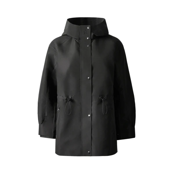 Perfect Moment Drawstring Windbreaker Jacket in Black | Jackets | Luxury Shoes 