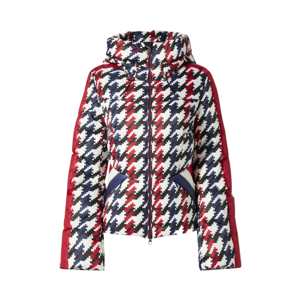 Perfect Moment Duvet Down Ski Jacket in Houndstooth | Jackets | Luxury Shoes 