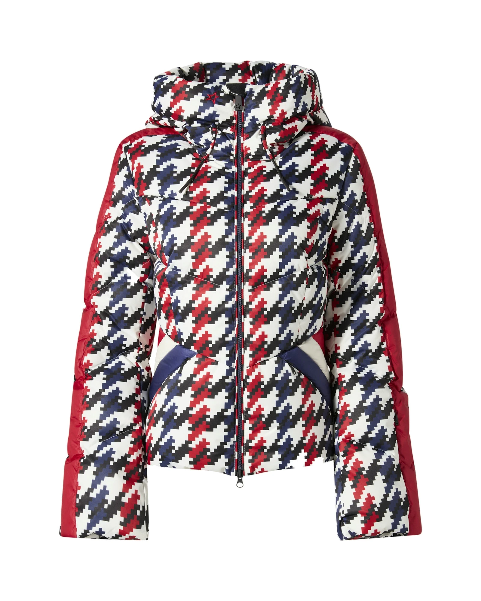 Perfect Moment Duvet Down Ski Jacket in Houndstooth Perfect Moment Duvet Down Ski Jacket in Houndstooth | Jackets | Luxury Shoes