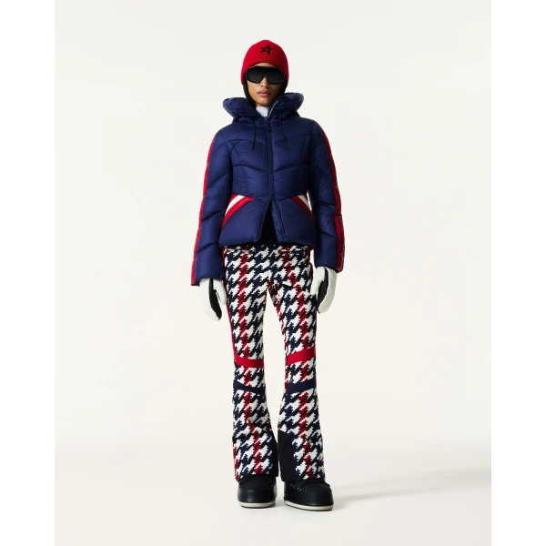Perfect Moment Duvet Down Ski Jacket in Navy, view 2 | Jackets | Luxury Shoes 