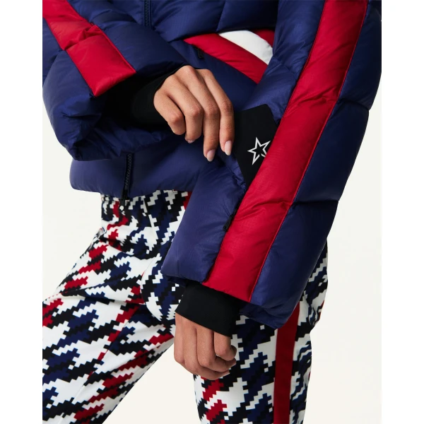 Perfect Moment Duvet Down Ski Jacket in Navy, view 5 | Jackets | Luxury Shoes 