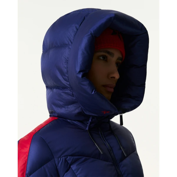 Perfect Moment Duvet Down Ski Jacket in Navy, view 6 | Jackets | Luxury Shoes 