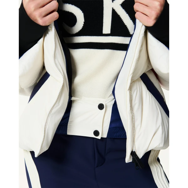 Perfect Moment Duvet Down Ski Jacket in Snow White, view 6 | Jackets | Luxury Shoes 