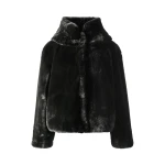 Perfect Moment Faux Fur Hoodie in Black | Jackets | Luxury Shoes 