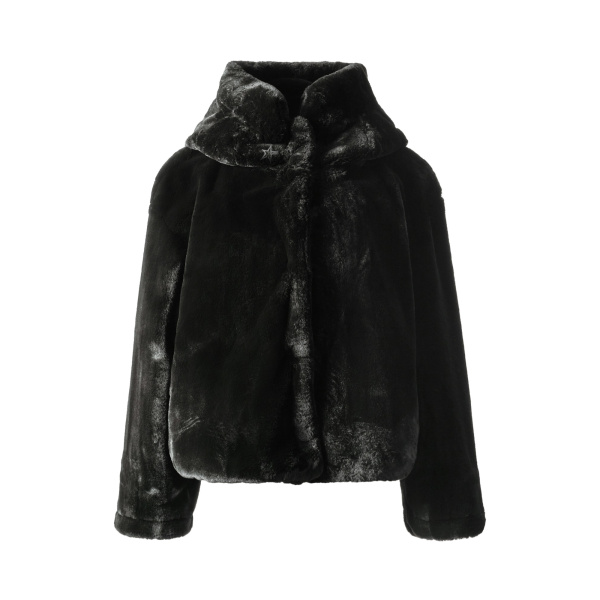 Perfect Moment Faux Fur Hoodie in Black | Jackets | Luxury Shoes 