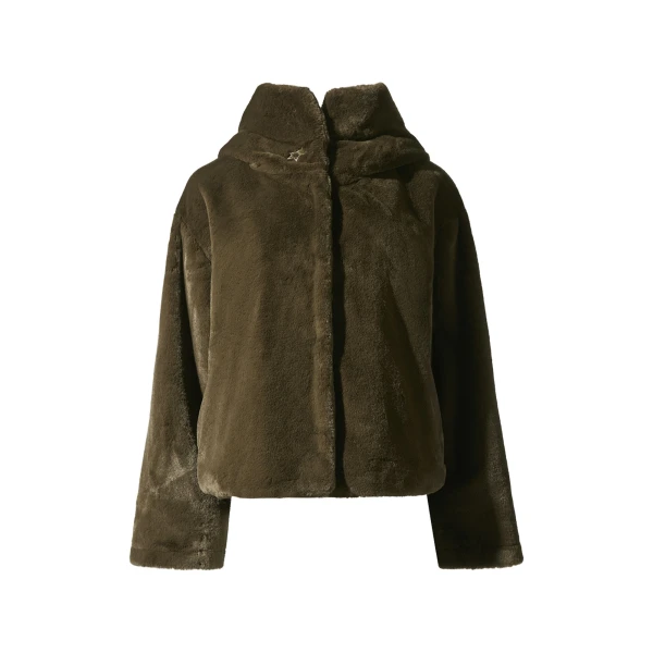 Perfect Moment Faux Fur Hoodie in Brown | Jackets | Luxury Shoes 
