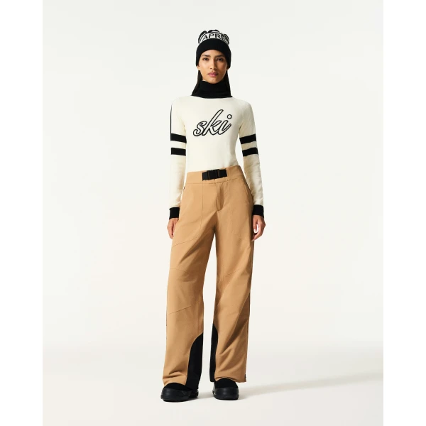 Perfect Moment High-Tech Ski Pant in Camel, view 2 | Pants | Luxury Shoes 