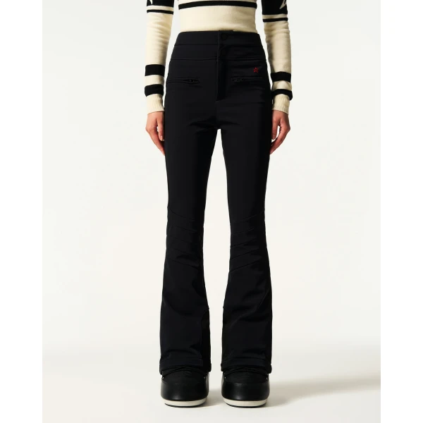 Perfect Moment High-Waist Aurora Flare Ski Pant in Black, view 3 | Pants | Luxury Shoes 