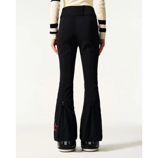 Perfect Moment High-Waist Aurora Flare Ski Pant in Black, view 4 | Pants | Luxury Shoes 