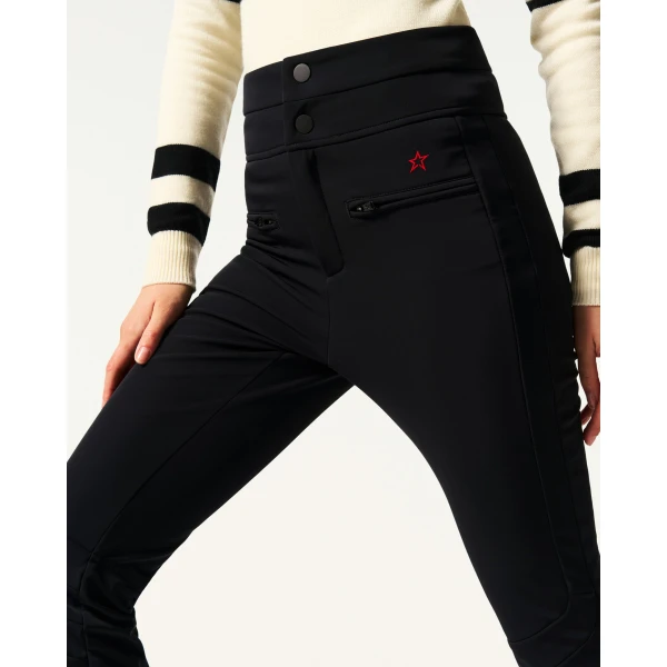 Perfect Moment High-Waist Aurora Flare Ski Pant in Black, view 6 | Pants | Luxury Shoes 