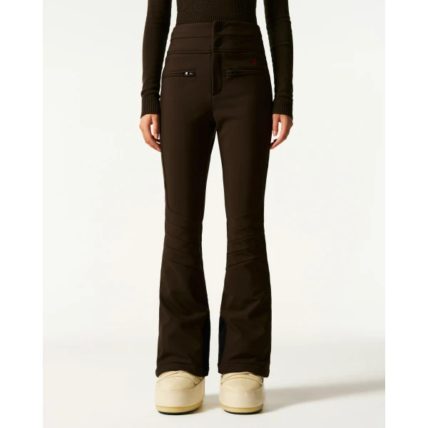 Perfect Moment High-Waist Aurora Flare Ski Pant in Brown, view 3 | Pants | Luxury Shoes 