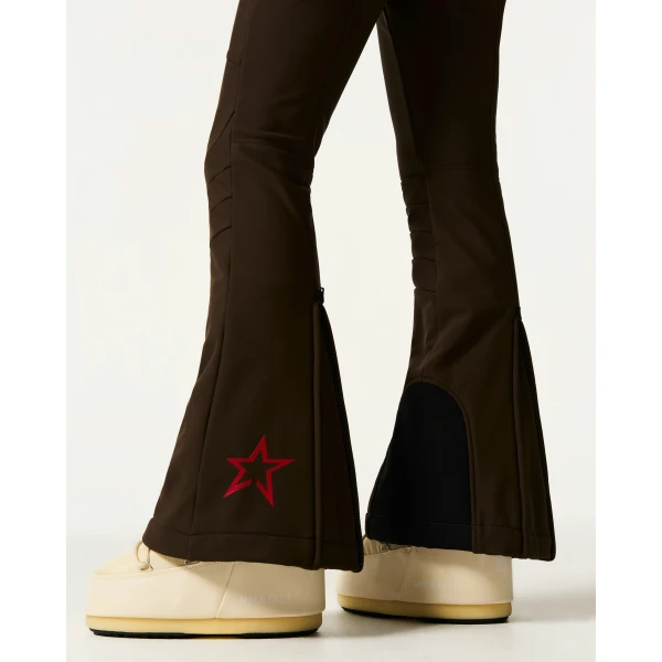 Perfect Moment High-Waist Aurora Flare Ski Pant in Brown, view 5 | Pants | Luxury Shoes 