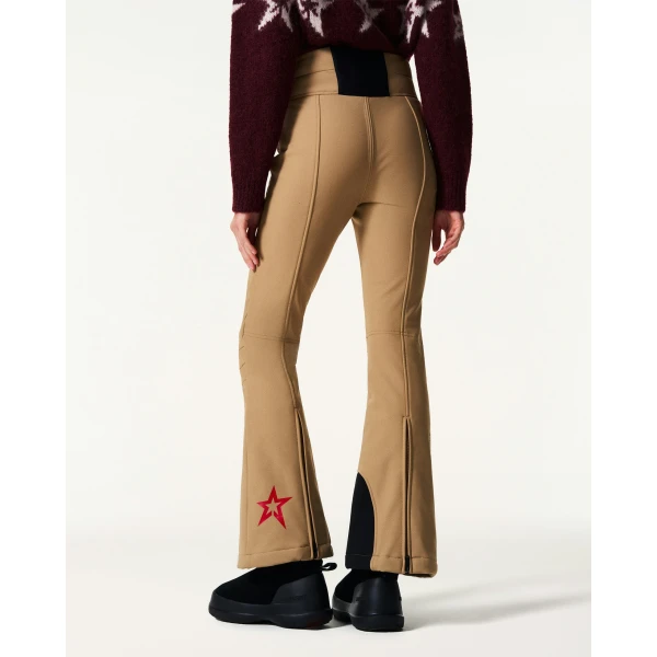 Perfect Moment High-Waist Aurora Flare Ski Pant in Camel, view 3 | Pants | Luxury Shoes 