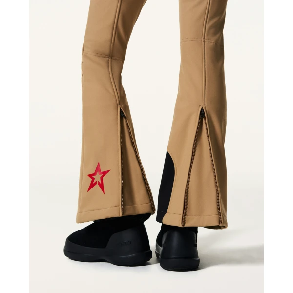 Perfect Moment High-Waist Aurora Flare Ski Pant in Camel, view 5 | Pants | Luxury Shoes 
