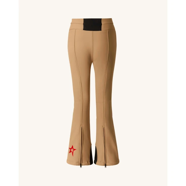Perfect Moment High-Waist Aurora Flare Ski Pant in Camel, view 6 | Pants | Luxury Shoes 