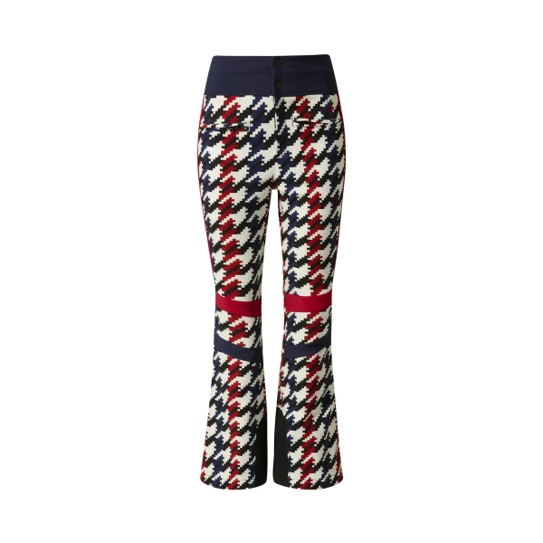 Perfect Moment High-Waist Aurora Flare Ski Pant in Houndstooth | Pants | Luxury Shoes 