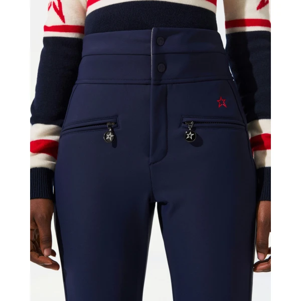 Perfect Moment High-Waist Aurora Flare Ski Pant in Navy 2191, view 5 | Pants | Luxury Shoes 