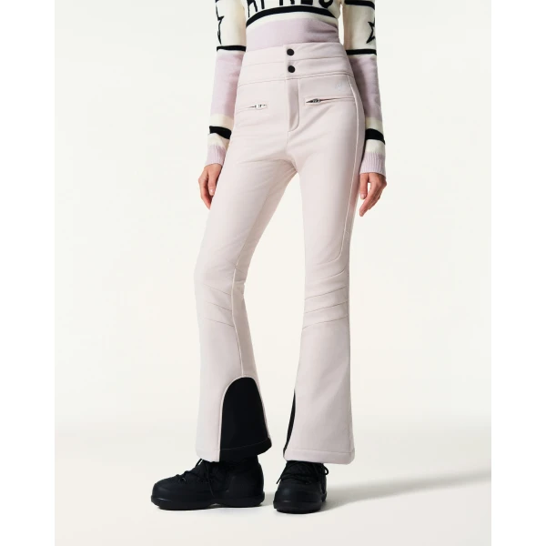 Perfect Moment High-Waist Aurora Flare Ski Pant in Oyster Pink, view 2 | Pants | Luxury Shoes 