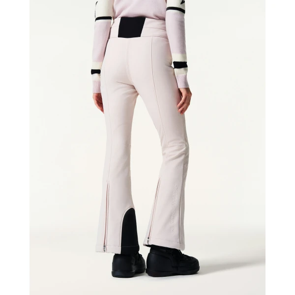 Perfect Moment High-Waist Aurora Flare Ski Pant in Oyster Pink, view 3 | Pants | Luxury Shoes 