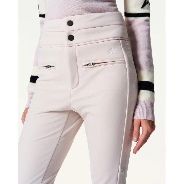 Perfect Moment High-Waist Aurora Flare Ski Pant in Oyster Pink, view 4 | Pants | Luxury Shoes 