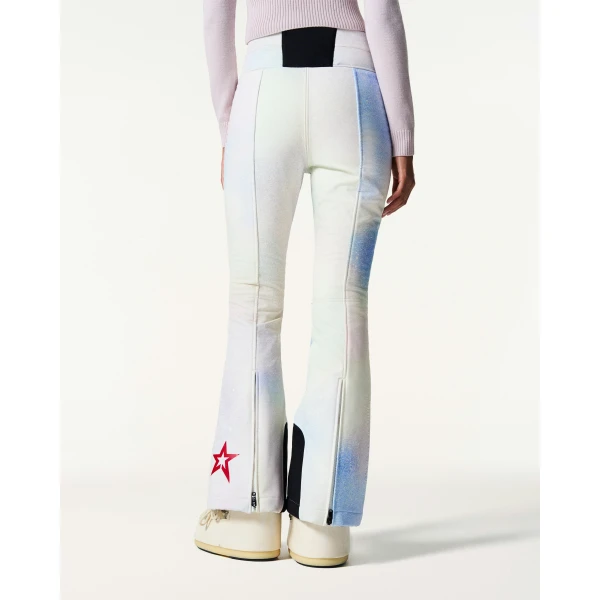 Perfect Moment High-Waist Aurora Flare Ski Pant in Pastel Rainbow, view 4 | Pants | Luxury Shoes 