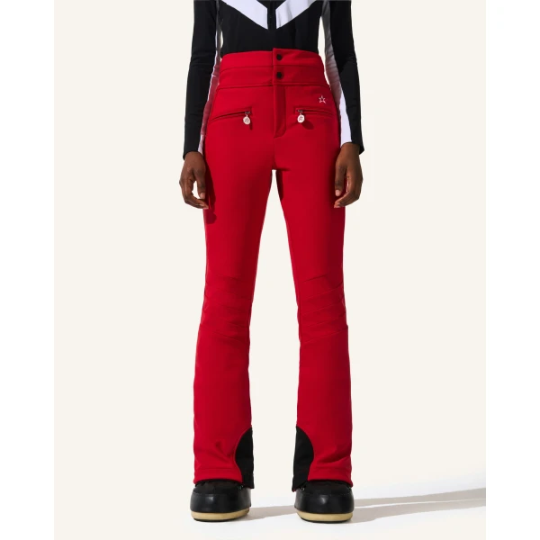 Perfect Moment High-Waist Aurora Flare Ski Pant in Red 1702, view 3 | Pants | Luxury Shoes 