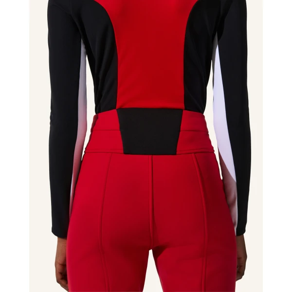 Perfect Moment High-Waist Aurora Flare Ski Pant in Red 1702, view 6 | Pants | Luxury Shoes 