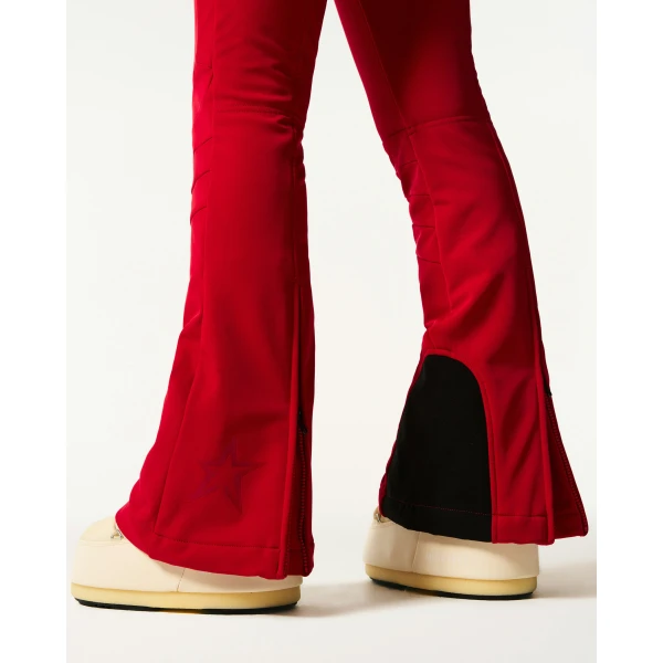 Perfect Moment High-Waist Aurora Flare Ski Pant in Red, view 5 | Pants | Luxury Shoes 