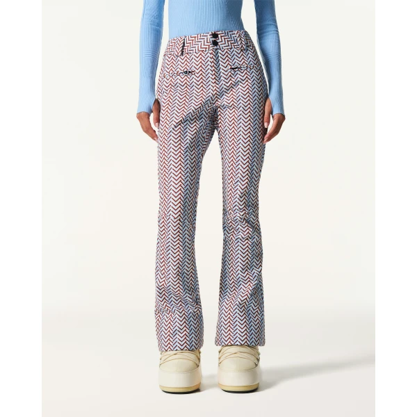 Perfect Moment High-Waist Aurora Flare Ski Pant in Sky Blue, view 3 | Pants | Luxury Shoes 
