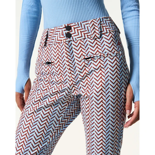 Perfect Moment High-Waist Aurora Flare Ski Pant in Sky Blue, view 4 | Pants | Luxury Shoes 