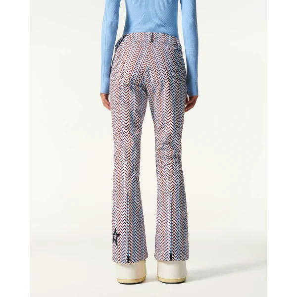 Perfect Moment High-Waist Aurora Flare Ski Pant in Sky Blue, view 6 | Pants | Luxury Shoes 