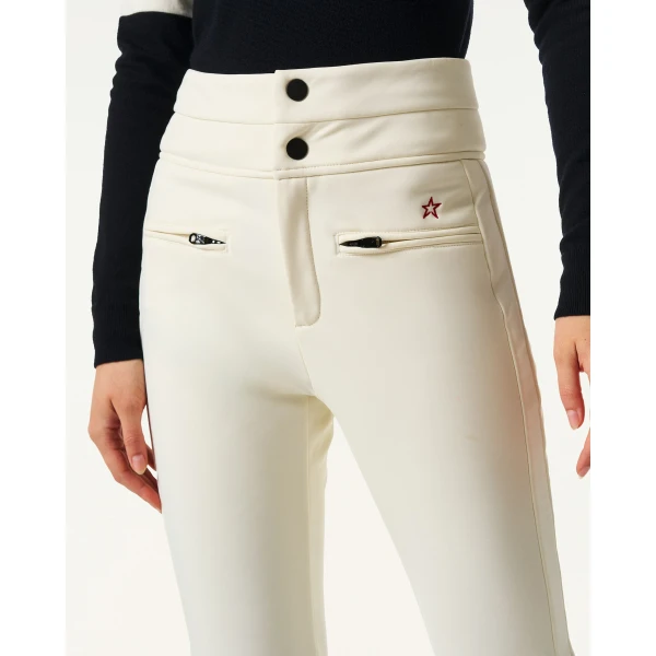 Perfect Moment High-Waist Aurora Flare Ski Pant in Snow White, view 6 | Pants | Luxury Shoes 