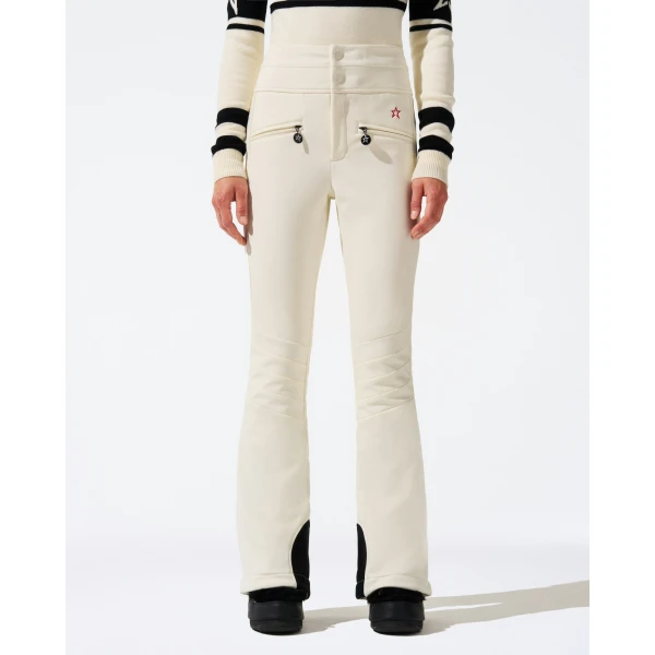 Perfect Moment High-Waist Aurora Flare Ski Pant in White, view 2 | Pants | Luxury Shoes 